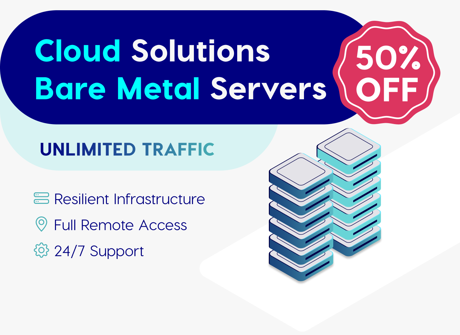 Cloud y Bare Metal con un 50% de descuento en Estambul.