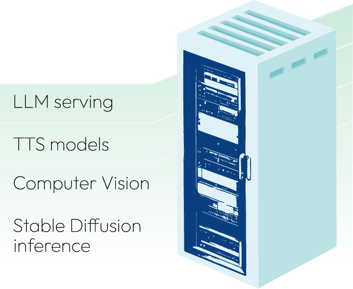 Casos de uso de los servicios Baremetal de EdgeUno: modelos LLM para TTS, visión artificial, difusión estable.